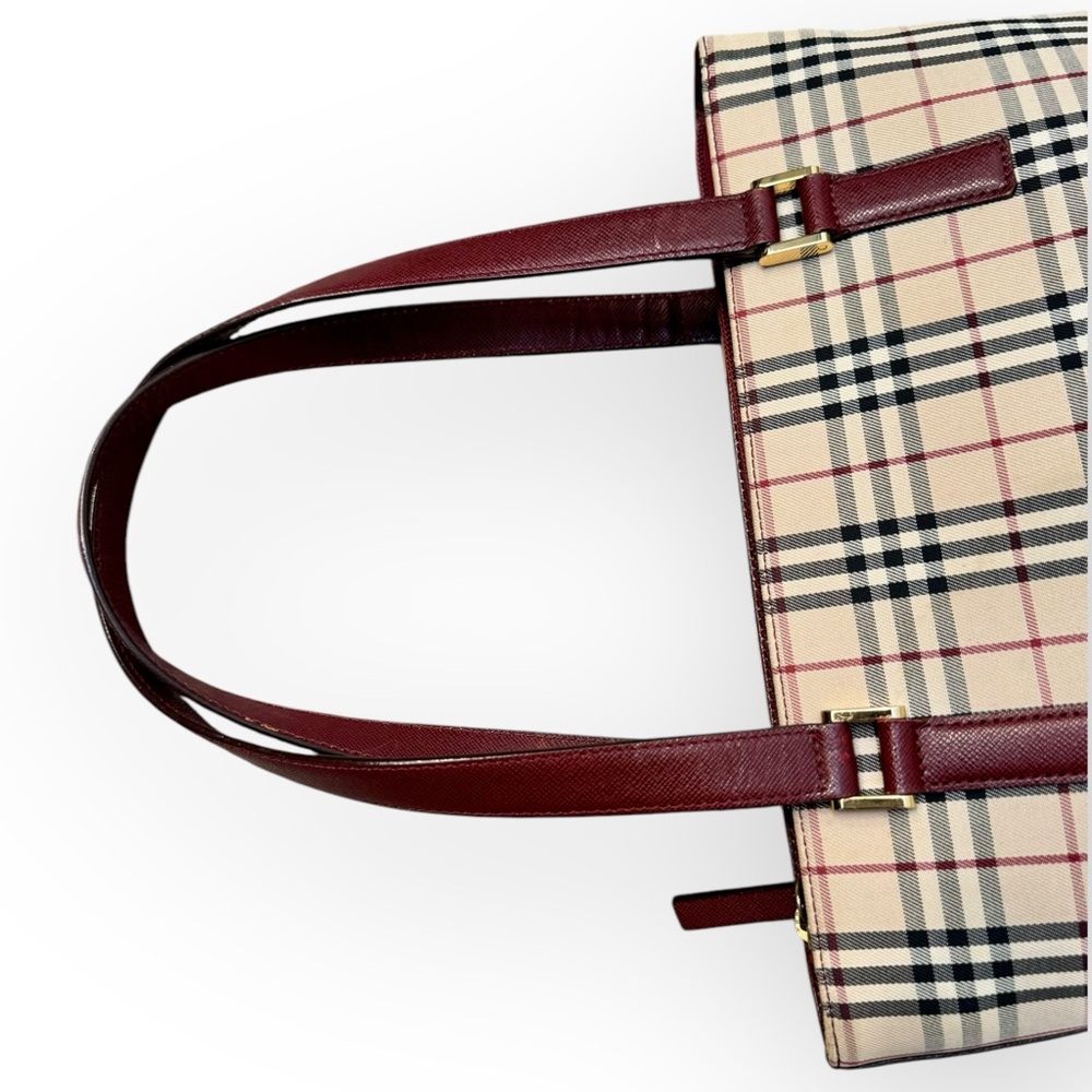 BURBERRY Nova Check Tote Handbag - Picture 11 of 16